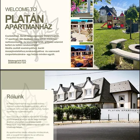 Platan Apartmanhaz מלון דירות Balatongyörök