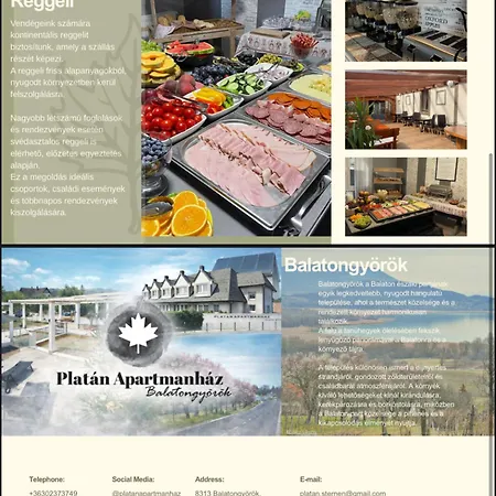 Platan Apartmanhaz 4* Balatongyörök