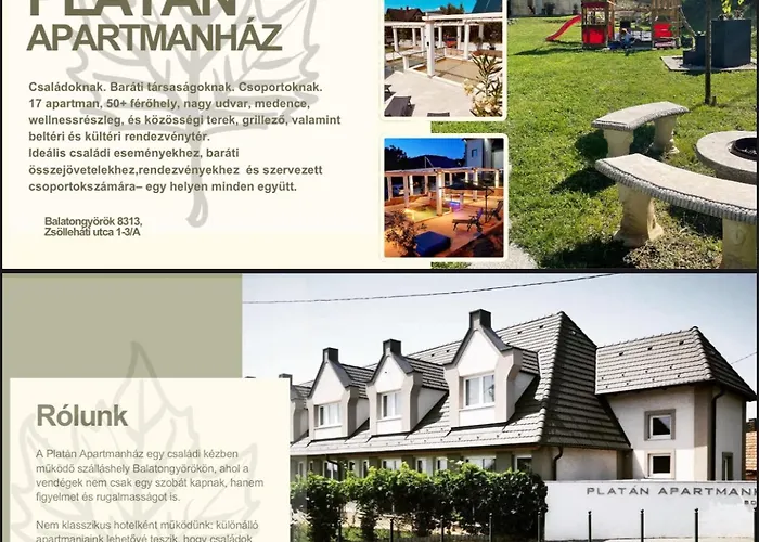 Platan Apartmanhaz מלון דירות Balatongyörök